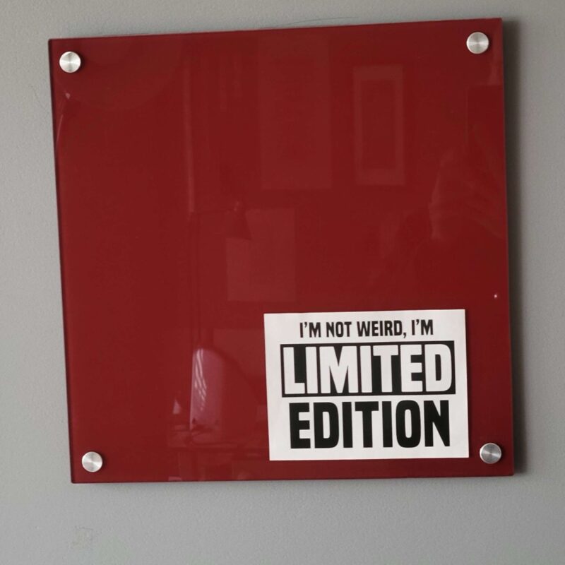 Panneau rouge « Limited edition »